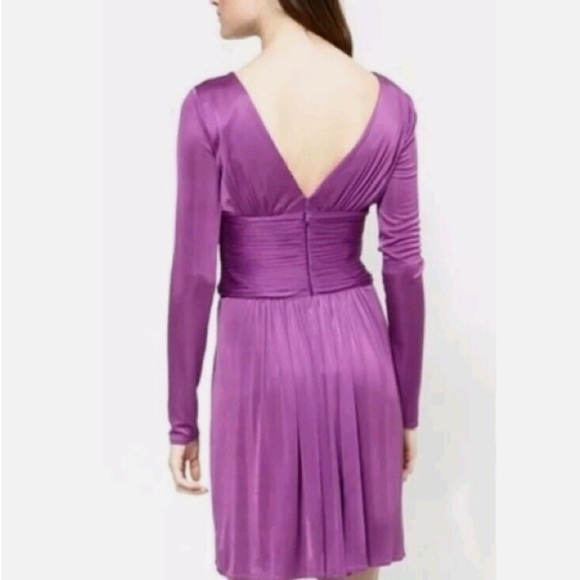 BCBGMaxAzria Long Sleeve Plunge Gown - Picture 7 of 7